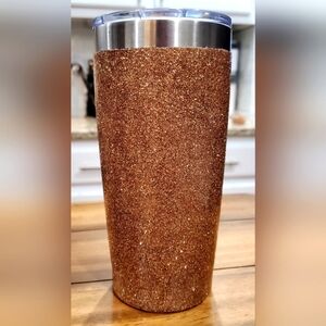 Gold Tumbler w/Lid 20 Oz Stainless Steel Vacuum Insulated